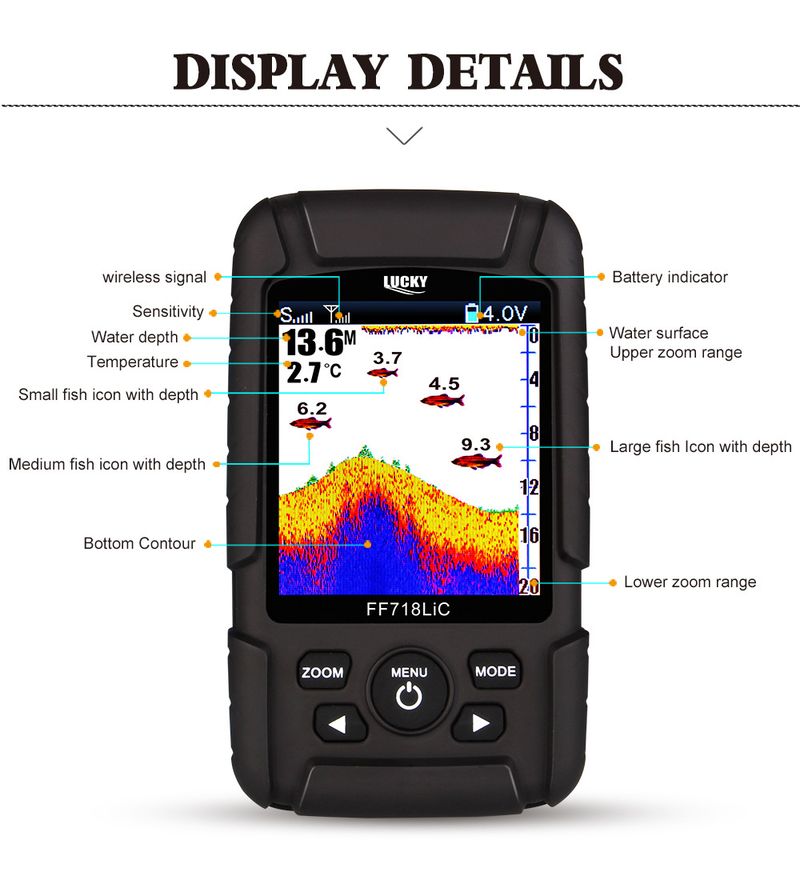 Rilevatore sonar a doppia sonda wireless cablato, pesca in gommone, forniture per attrezzatura da pesca in mare, rilevatore di pesci_voghion.com
