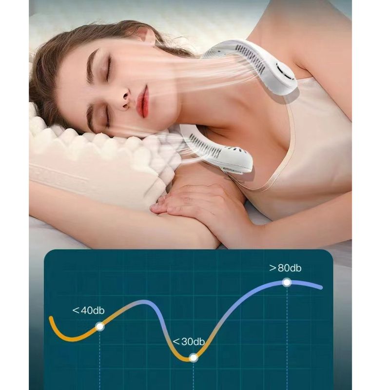 New Bladeless Neck Fan - USB Portable, Silent For Outdoor & Office Use_voghion.com