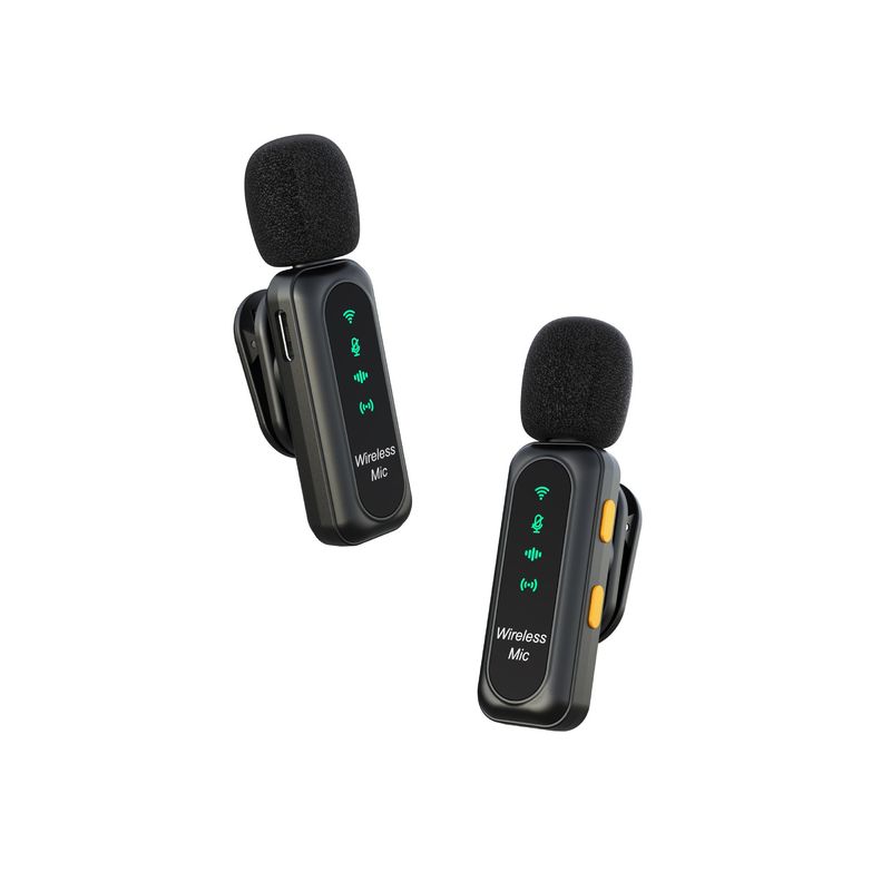 J21 Wireless Lavalier Microphone For Mobile Live Streaming – Mini Clip-on Mic With Smart Noise Cancellation_voghion.com