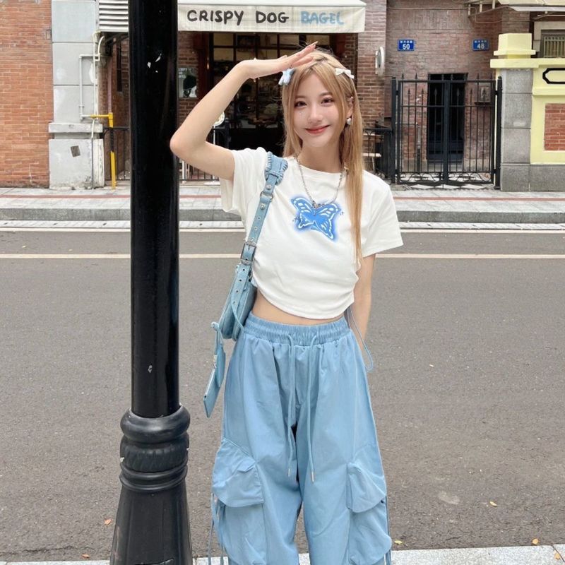hot selling Y2k Cargo Women Streetwear Casual Wide Leg Pants Haruku Vintage Solid Baggy Straight Trousers Ladies Oversize Sweatpants_voghion.com