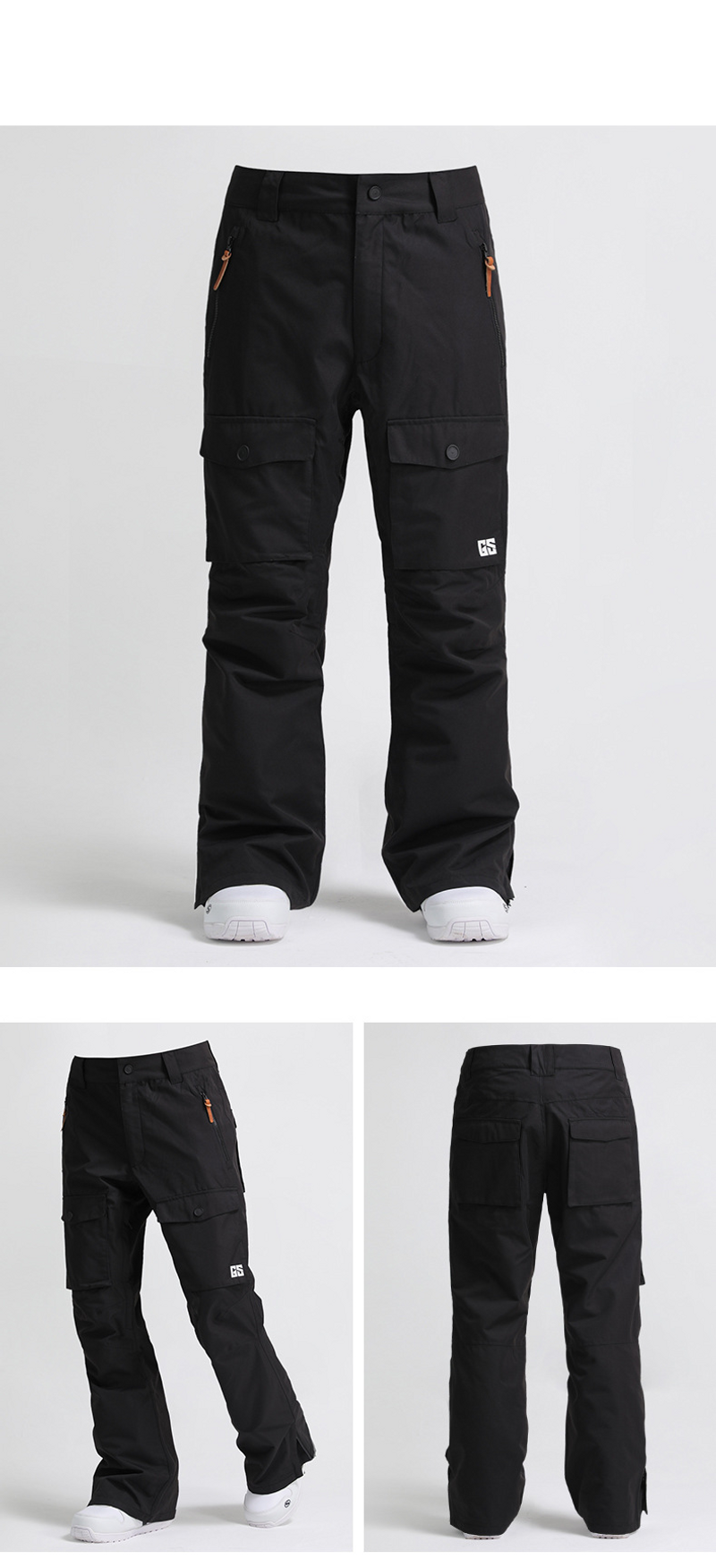 Skihose Einzel-Doppelbrett wasserdicht winddicht warm atmungsaktiv Outdoor Skibekleidung Herren Overall_voghion.com