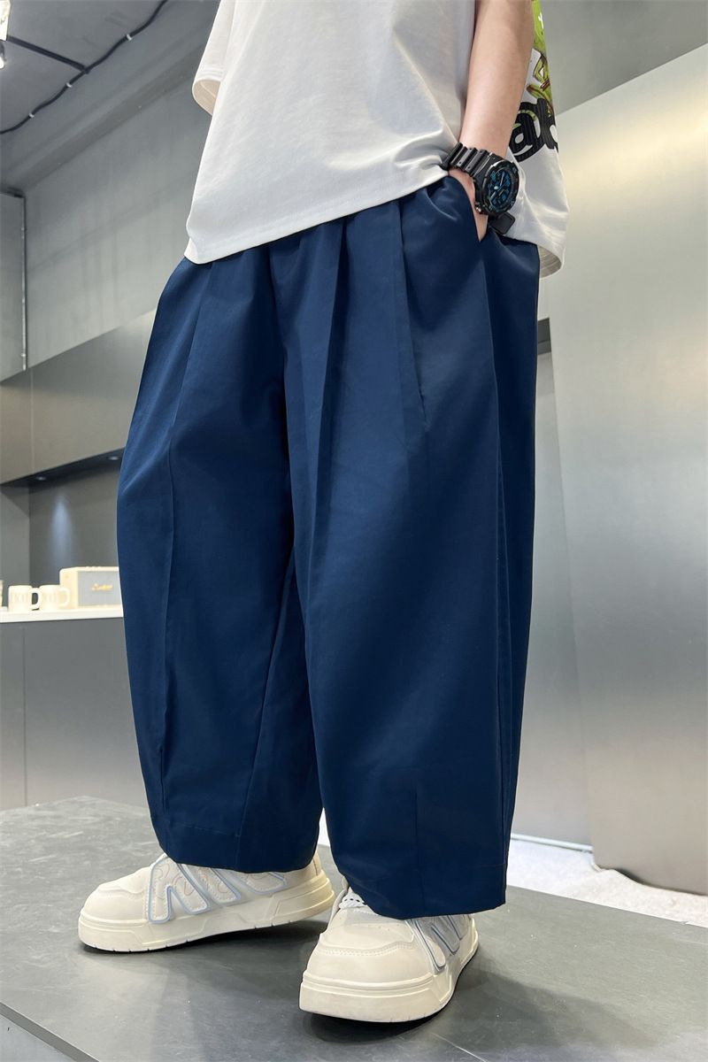 Kids’ Clothing Boys Summer Solid Color Anti Mosquito Pants New Style Medium And Large Children's Summer Children's Thin Trousers Boys Casual Pants_voghion.com
