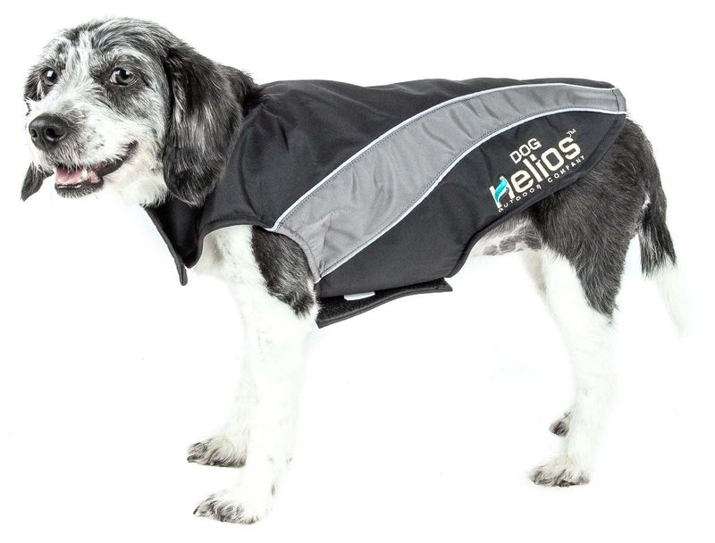 Helios Octane Softshell Neoprene Satin Reflective Dog Jacket w/ Blackshark technology_voghion.com