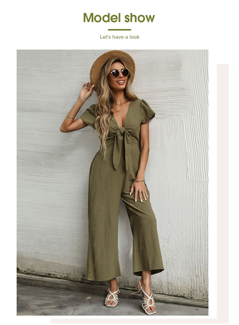Neun-Punkt-Hose mit weitem Bein 2023 Sommer Lässiger Pendler-Overall mit ausgehöhlten Riemen_voghion.com