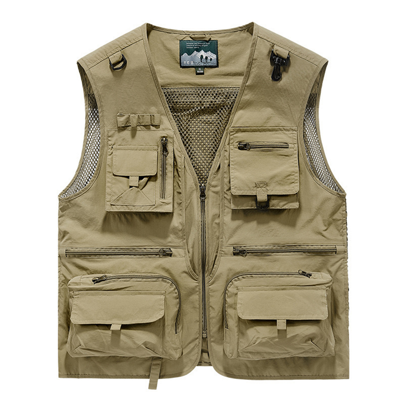 FGKKS Outdoor Leisure Vest For Men, New Breathable Outdoor Sports Coat With Multiple Pockets, High Quality Design, Leisure Vest For Men_voghion.com