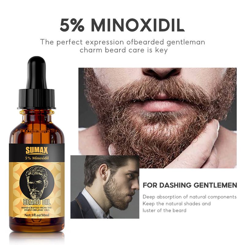 Professional Beard Care Kit With 5% Minoxidil And Smoothing Oil - Achieve A smooth, shiny Beard With Derma Roller And Professional Care_voghion.com