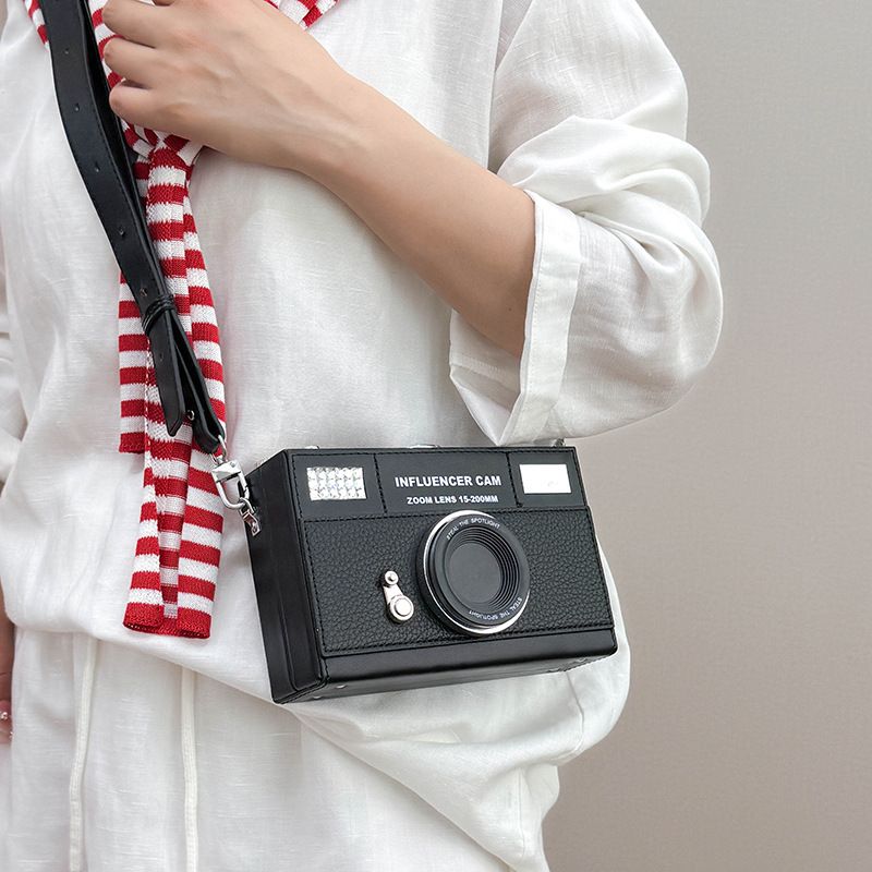Nieuwe mode trendy coole camera klein vierkant voor vrouwen Koreaanse versie uniek niche ontwerp veelzijdige schouder crossbody_voghion.com