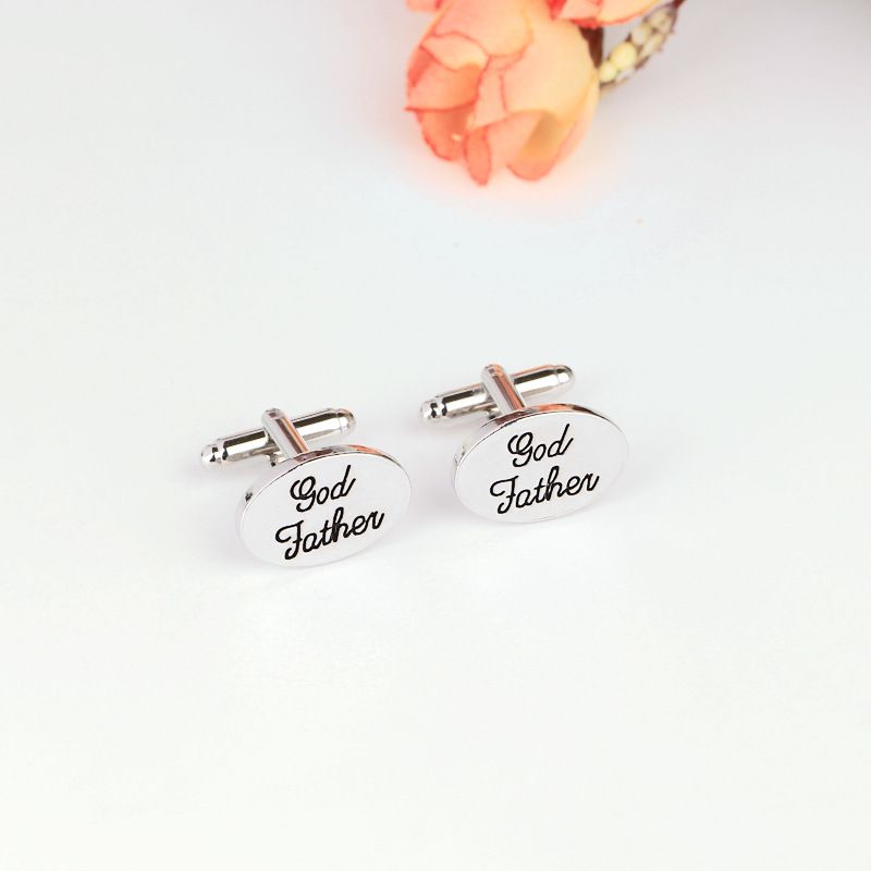 nuovi gemelli con diamanti rotondi stile francese con lettere gemelli da camicia da uomo_voghion.com