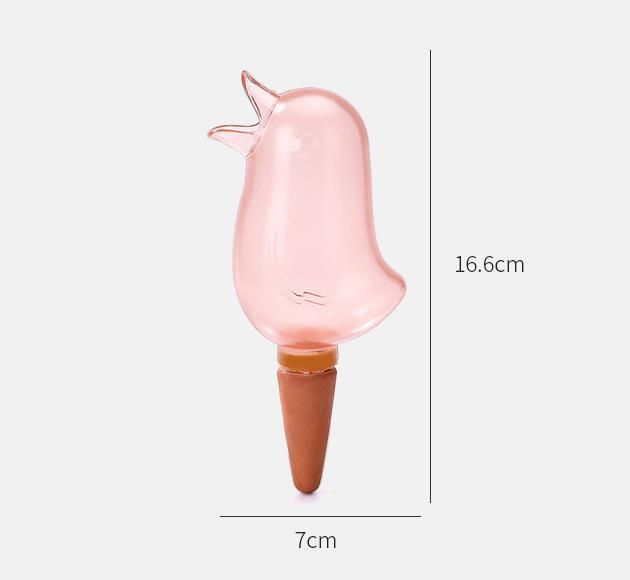 Korean-style Transparent Automatic Dripper Petal Flower Pot Automatic Watering Water Pot Bird-shaped Plant Lazy Flower Watering Kettle_voghion.com
