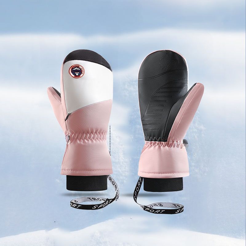 Winter-Ski- und Fahrradhandschuhe, rutschfest, verschleißfest, mit Fleece gefüttert, warm, Touchscreen, winddicht, wasserdicht_voghion.com
