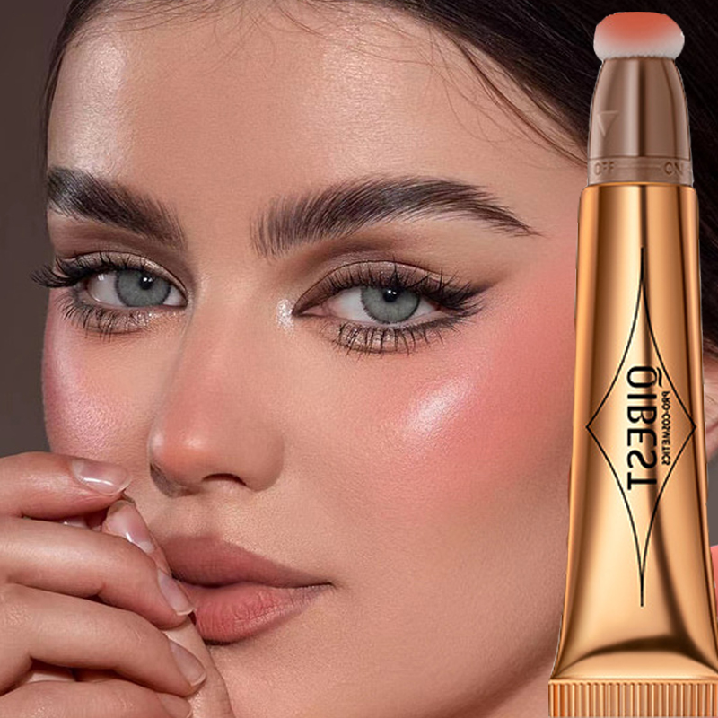 Multifunktionel kosmetisk pen Flydende kontur Naturlig shimmer finish Fugtgivende creme Blød flydende pudder blusher til_voghion.com