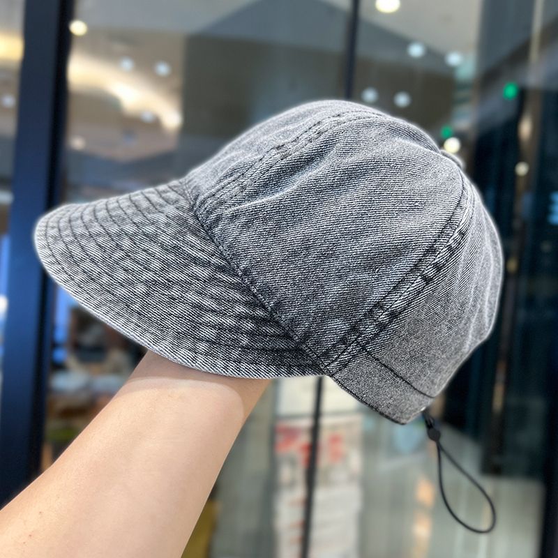Cappello da sole estivo anti-ultravioletti da donna, con berretto in denim, semplice e versatile, nuovo cappello da pescatore_voghion.com