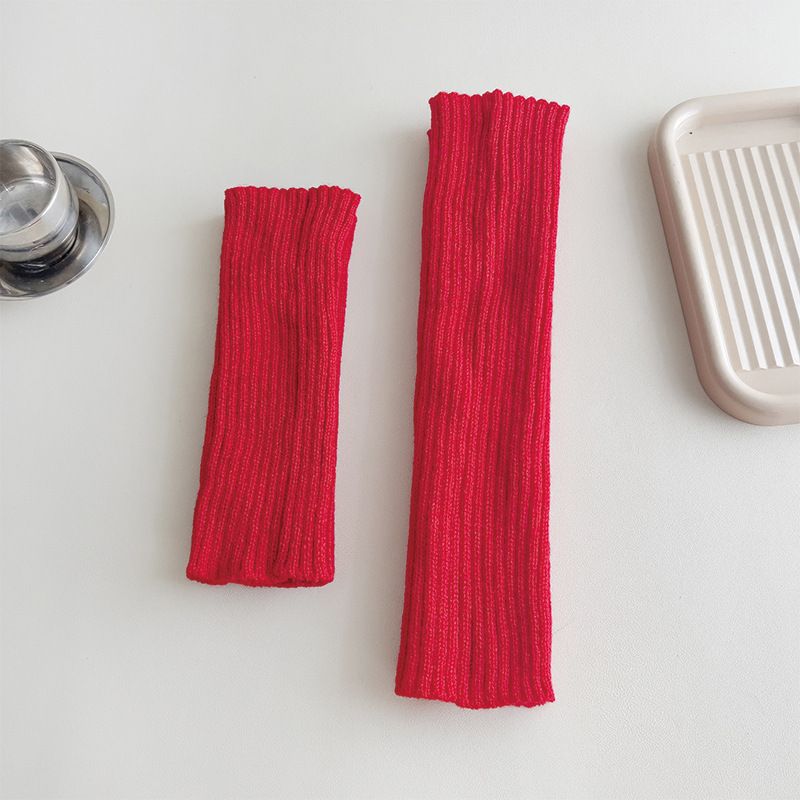 Stiefel-Baumwollflorsocken für Damen, vertikal gestreift, mittelkalb, gestrickte Wolle, Frühling und Herbst, lang, über dem Knie, JK College_voghion.com
