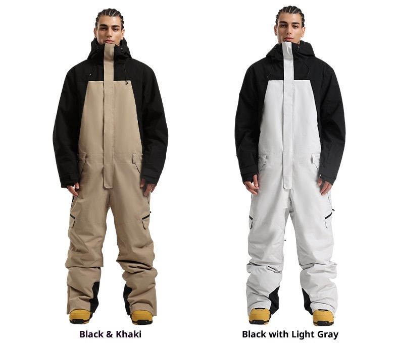 001 Winddichter, wasserdichter, atmungsaktiver, lockerer, dicker und warmer Snowboard-Einteiler für Herren_voghion.com