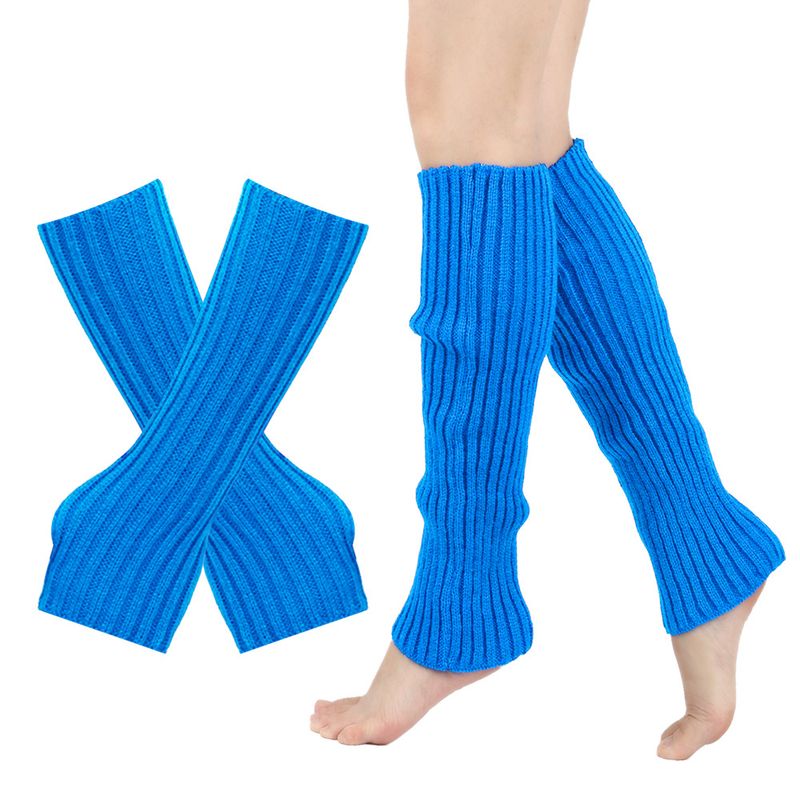 Herbst- und Winterhandschuhe aus Strickgarn, warme Beinschützer, Stiefelüberzüge, Sockenüberzüge aus fluoreszierend gefärbtem Flor_voghion.com