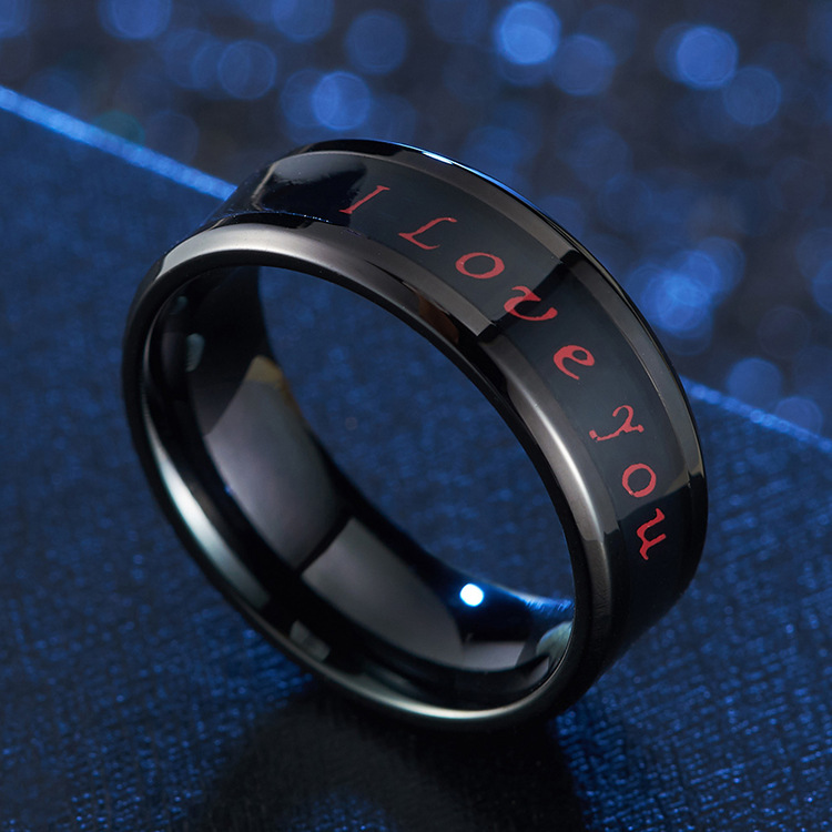 Ready Stock Ring Titanium Steel Mood Emotion Feeling Intelligent Temperature Sensitive Rings for Women Men Waterproof Jewelry_voghion.com