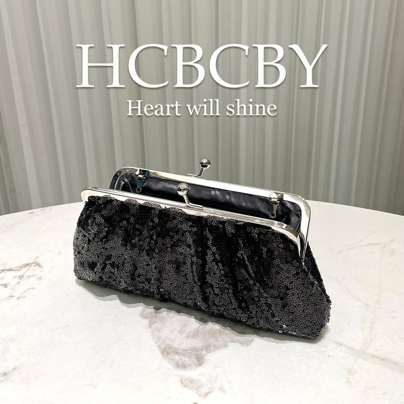 Schwarze Abendclutch mit Glitzerpailletten – Elegante Handtasche im Qipao-Stil für formelle Damenkleider_voghion.com