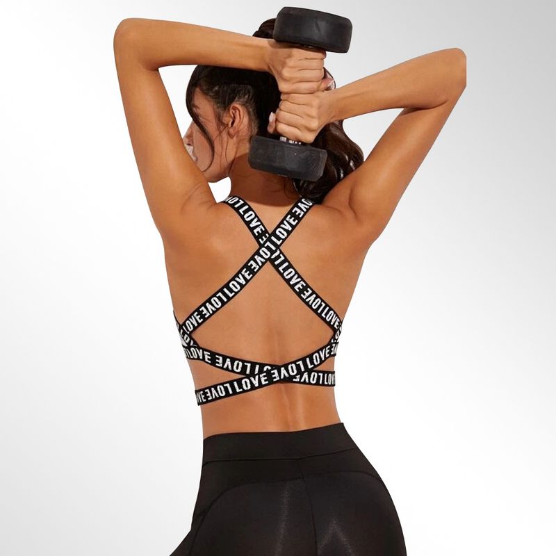 Abbigliamento da donna Fitness Bellezza Tecnologia di tessitura posteriore Moda Reggiseno sportivo traspirante Intimo Abbigliamento da yoga per esercizi ad alta resistenza_voghion.com