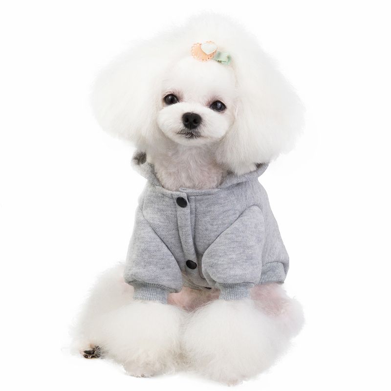 Haine pentru animale de companie toamnă/iarnă, ursuleț de pluș nou, câini mici, material textil, hanorac cu 19 buzunare mari_voghion.com