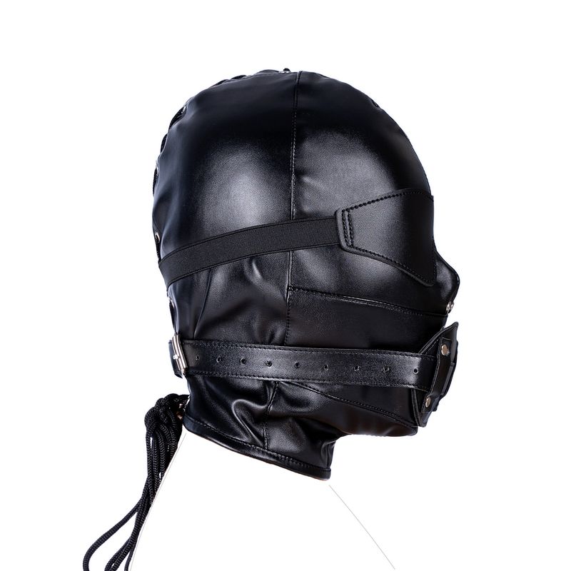 SM Erstickender, abnehmbarer Ballknebel, All-Inclusive-Kopfbedeckung, sensorische Deprivation, BDSM-Queen-Training, männliche und weibliche Sklavin_voghion.com