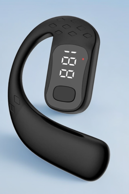 B01 Auricolari Bluetooth 2025 Orecchio sinistro e destro Display digitale rotante Non-in-ear Wireless Over-Ear Huaqiangbei Sports_voghion.com