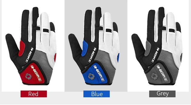 Gants de cyclisme INBIKE, doigts longs, respirants, compatibles avec les écrans tactiles, antidérapants, coussinet de paume épais pour le cyclisme printemps et automne pour hommes_voghion.com