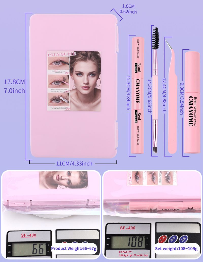 590 Colorful Single Cluster False Set Natural Dense 10-18mm DIY Segmented D-Curve Eyelashes_voghion.com