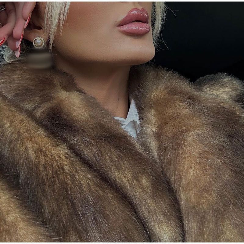 Luxuriöser Kunstpelzmantel – Lange vegane Lammfelljacke (S/M/L, Streetstyle mit hohem Kragen)_voghion.com