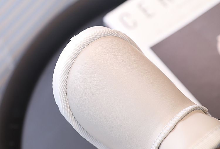 Kinder-Winterstiefel – Warme Baumwoll-Halbschuhe für Jungen und Mädchen (Schwarz/Weiß, Größen 17–28)_voghion.com