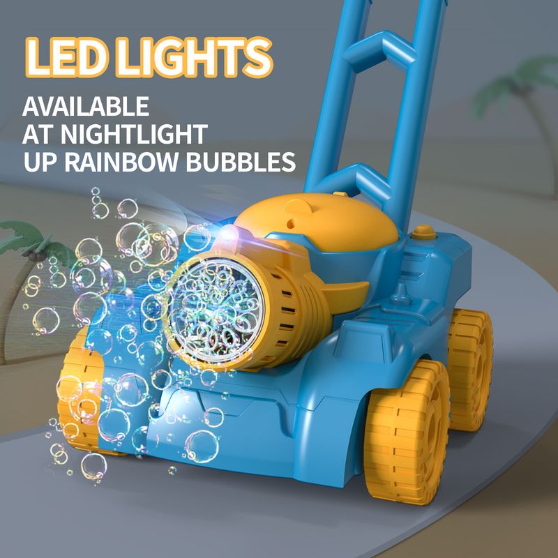 Machine à bulles automatique pour enfants, style chariot, pour jeux en plein air et mariages, 800 bpm et plus, avec lumières LED._voghion.com