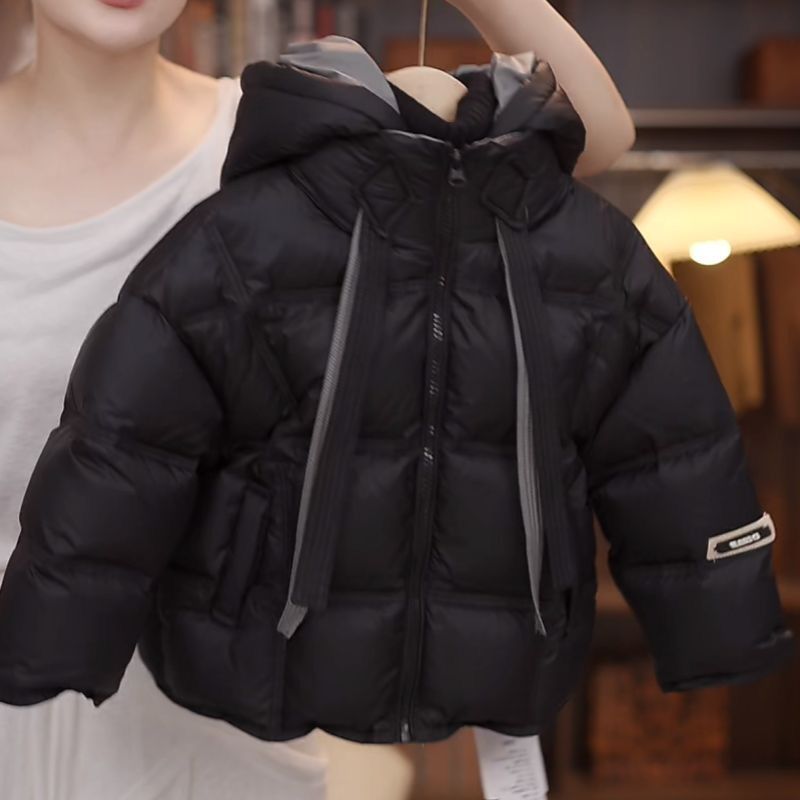 2025 Abbigliamento invernale per bambini Elegante giacca in cotone imbottito Abbigliamento invernale alla moda Bella giacca in cotone spesso e caldo per bambini di media e grande taglia_voghion.com