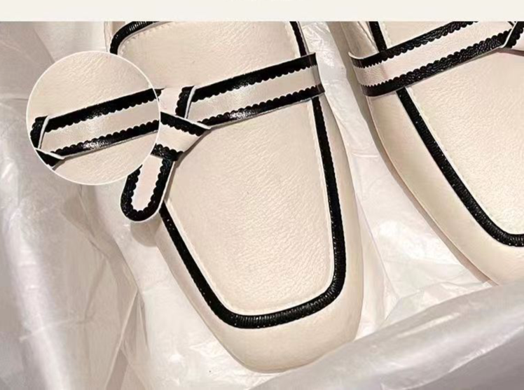 Baotou Mezzo Supporto Pantofole Estive Donna Capispalla New Net Rosso Versione Coreana Sandali e pantofole casual antiscivolo con tacco basso_voghion.com