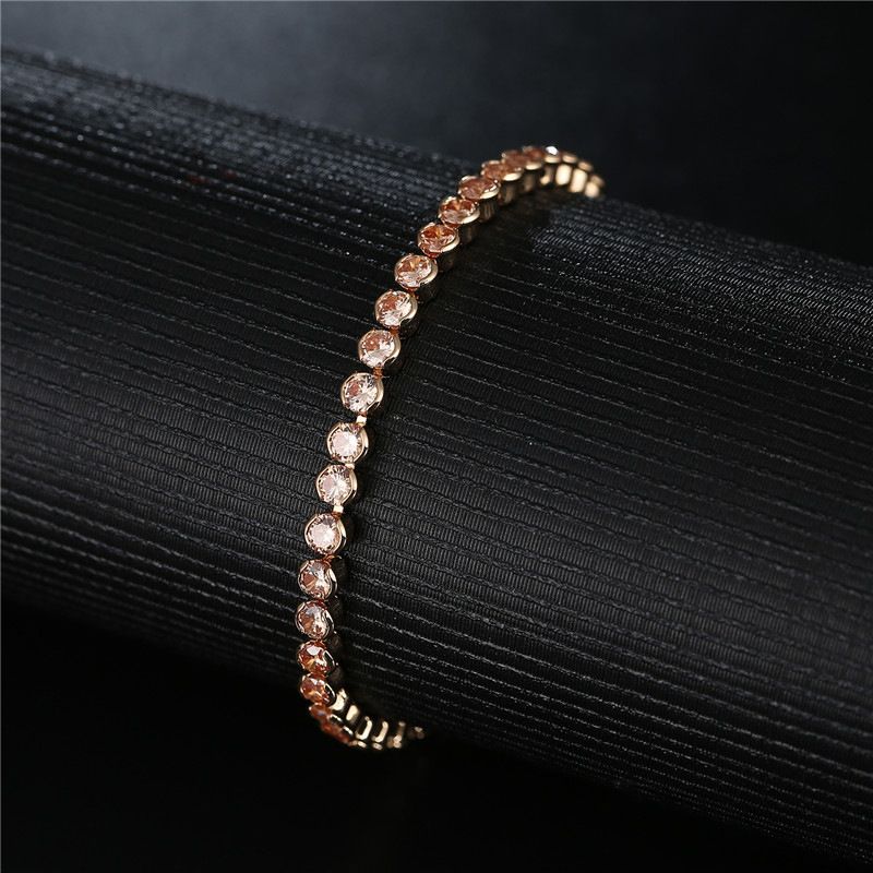 fashion Jewelry Multi-color Round Dia Female Zircon Bracelet Hot Sale_voghion.com