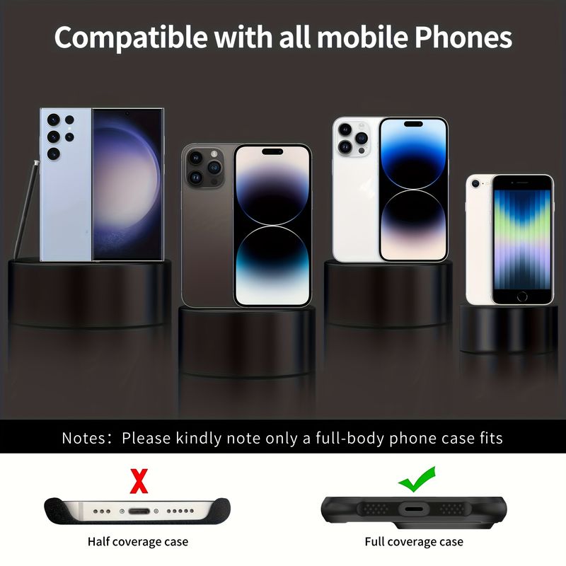 Alça transversal ajustável de 63 polegadas para celular - Alça de pulso antirroubo durável para compras e viagens - Disponível em várias cores_voghion.com