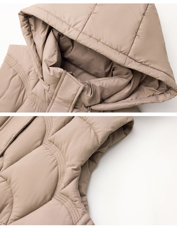 Gesteppte Pufferweste für Damen mit Stehkragen, leichte ärmellose Jacke für Herbst und Winter, schmal geschnittene Weste mit Reißverschluss in Unifarben_voghion.com