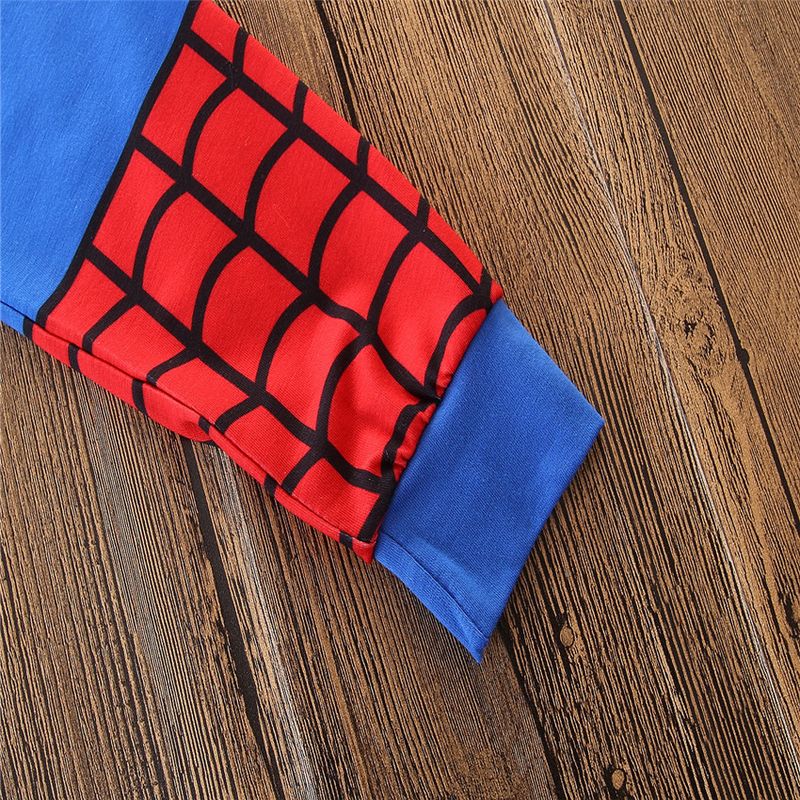 Ropa infantil de primavera y otoño para niños, conjunto de pijama de 2 piezas para fiesta de Halloween, traje de casa con forma de héroe_voghion.com