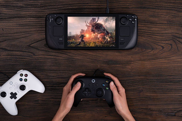 8BitDo Ultimate Controller Kabelgebundener USB-kompatibel für Windows 10, 11, Steam Deck_voghion.com