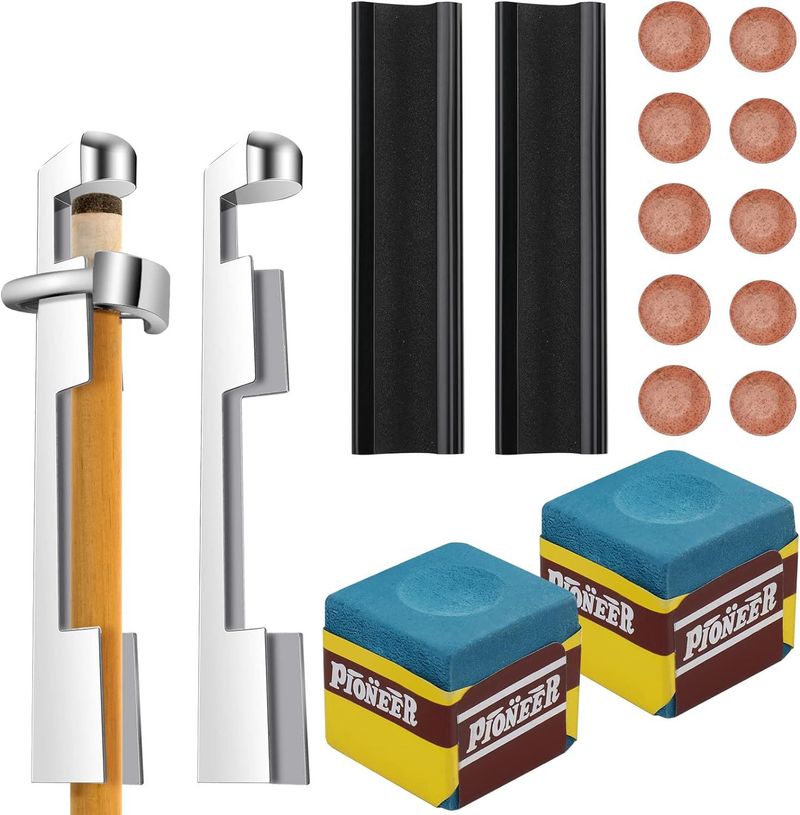 16pcs pool cue tip replacement pool cue repair pool cue tip repair tool set_voghion.com