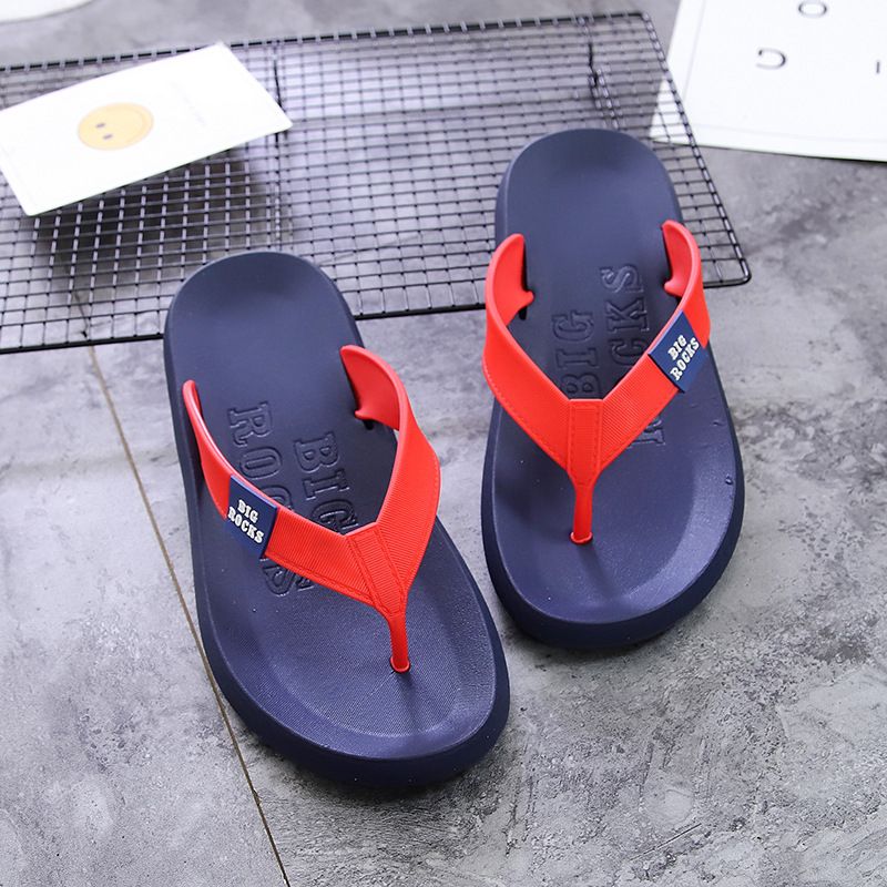 Outdoor Wear Fashion Flip-Flops, Sommer Herren Soft Bottom Rutschfeste Flip-Flops, Paarmodelle Verschleißfeste Clip-Toe Strandschuhe Casual Daily_voghion.com