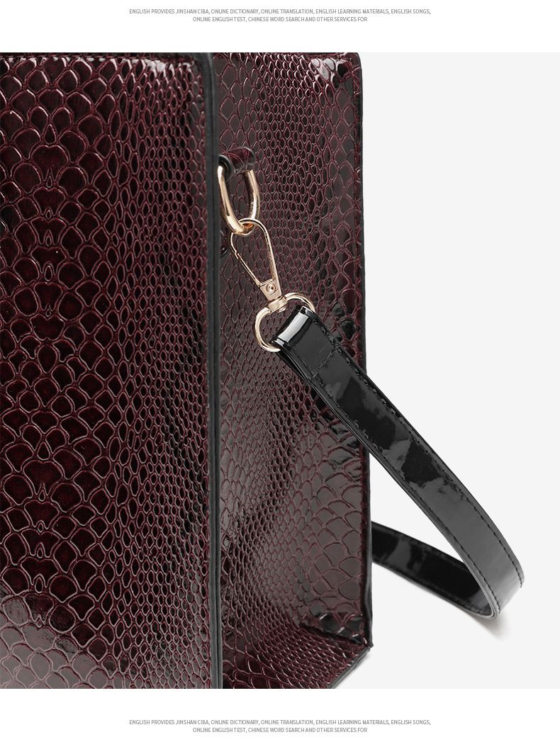 Snake Print Tote & Crossbody Bag Set - Vintage-Inspired 3-Piece Handbag With Multiple Pockets, Large Capacity, Zipper Closure, Stylish For Daily Use_voghion.com