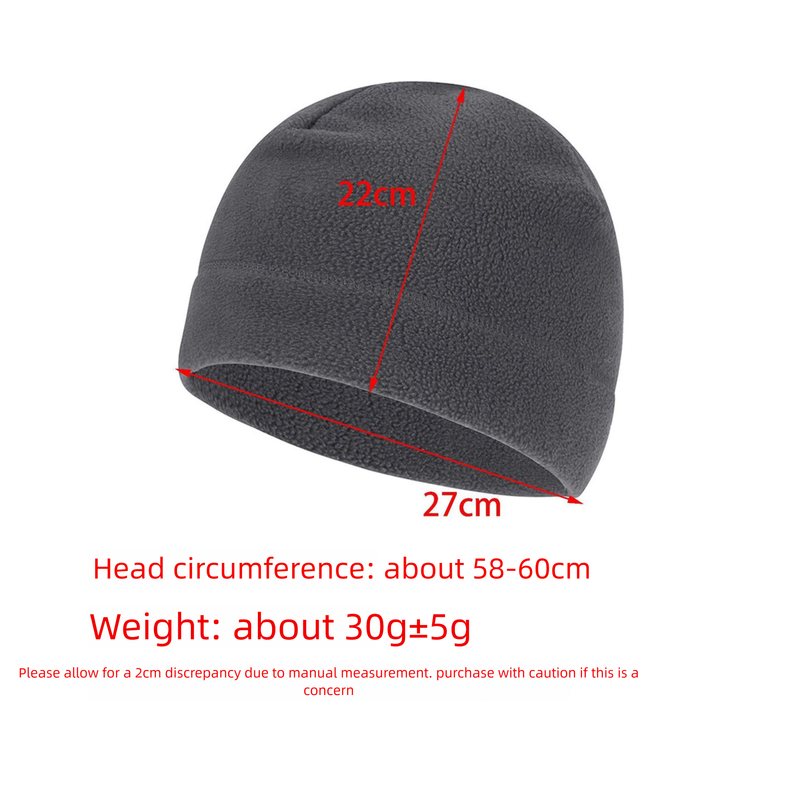 Winter Outdoor Cycling Pullover Warm Windproof Polar Fleece Sports Running Soft Coldproof Solid Color Small Hat_voghion.com