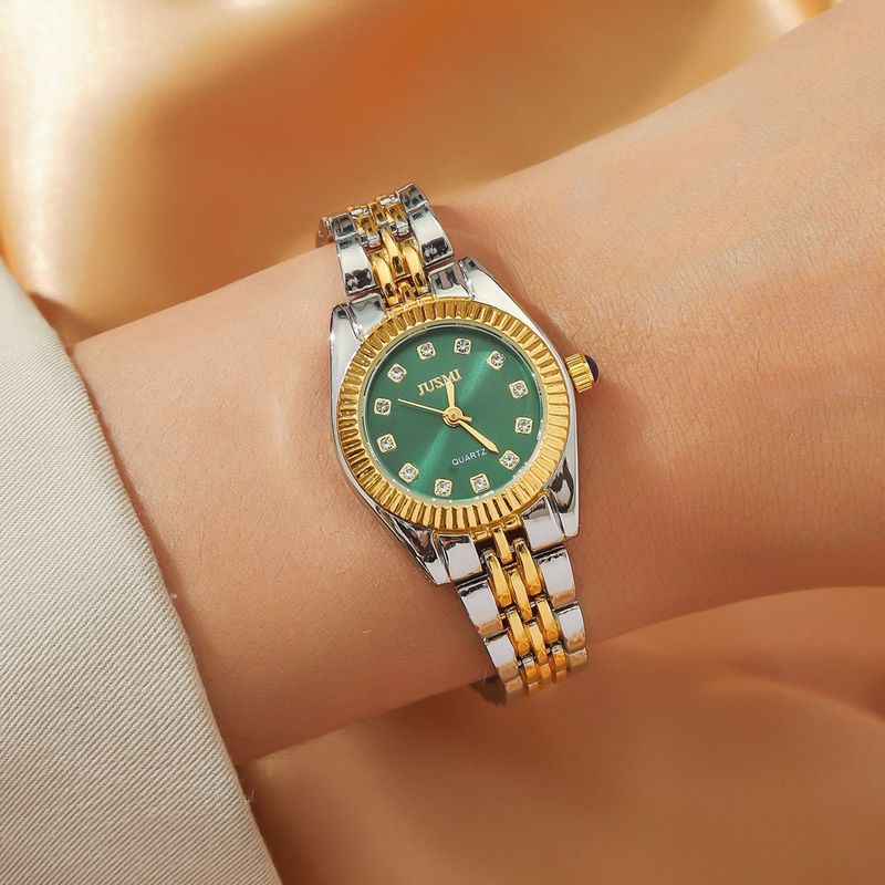 Women's Auroral Shell Diamond Star Quartz Watch_voghion.com