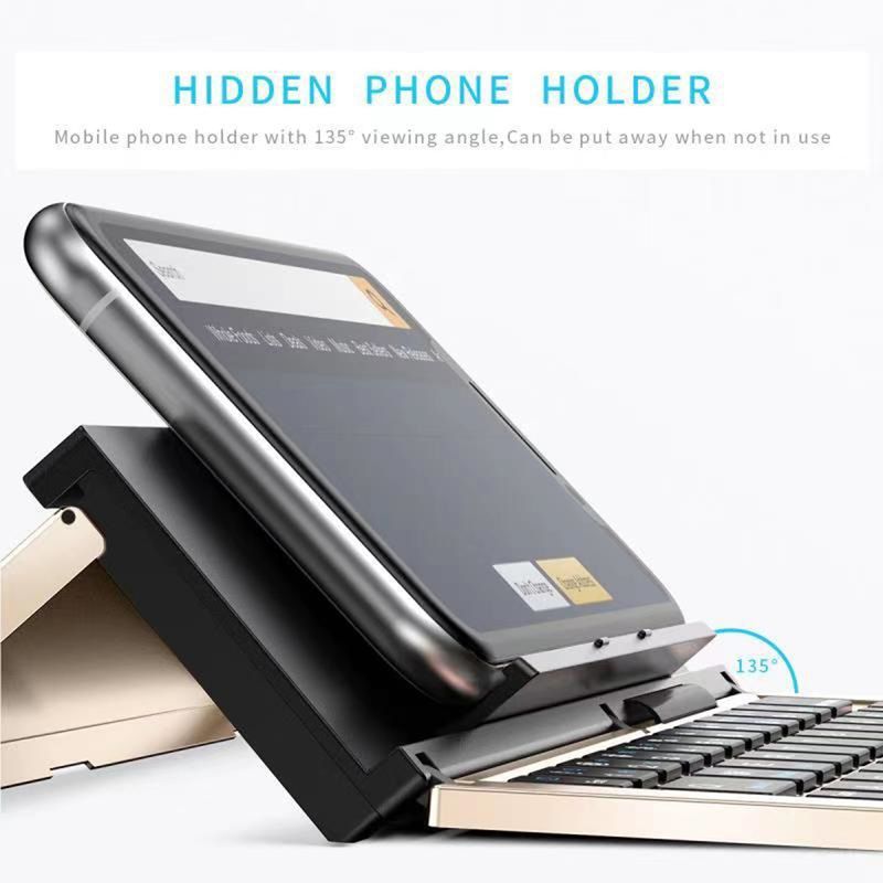 Wireless Folding Keyboard BT 5.1 Numeric Keypad for IOS Android Windows for Ipad Tablet Portable Mini Digital Keypad_voghion.com