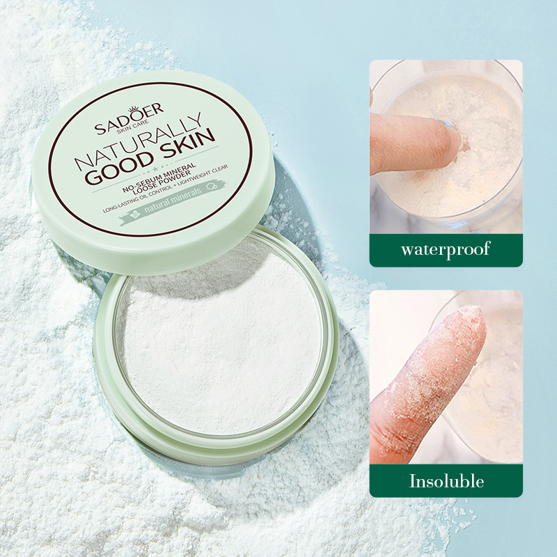 SADOER Oil Control Mineral Powder Lasting concealer Light Naked Facial Makeup_voghion.com