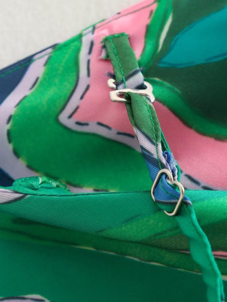 Dammekleeder Modesch Summer nei positionéierend gedréckte Hosenträger Tube Top + drapéierend wäitbeen Hosenkostüm 8VS9392_voghion.com