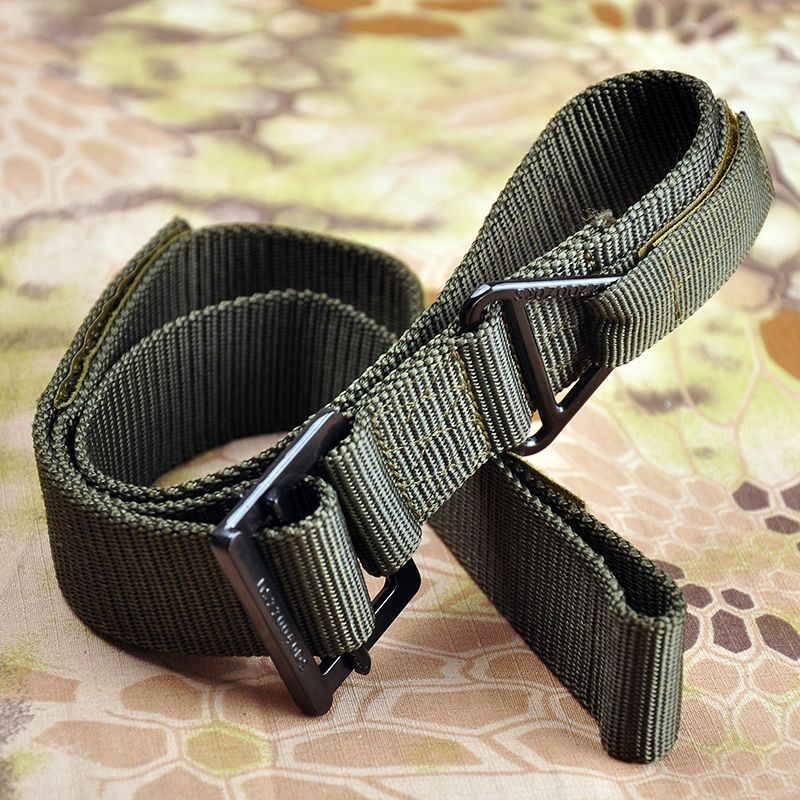 HOT New Tactical Magnetic Buckle Quick Release Elastic Casual Nylon Tooling Training Men's Trousers Belt_voghion.com