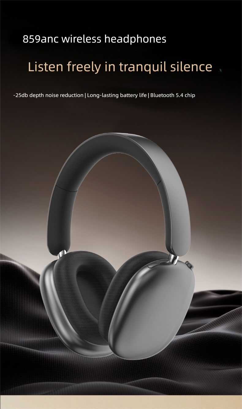 New Patch Knob Active Noise Cancelling Over-Ear Headphones Bluetooth True Wireless Long Battery Life Compatible With_voghion.com