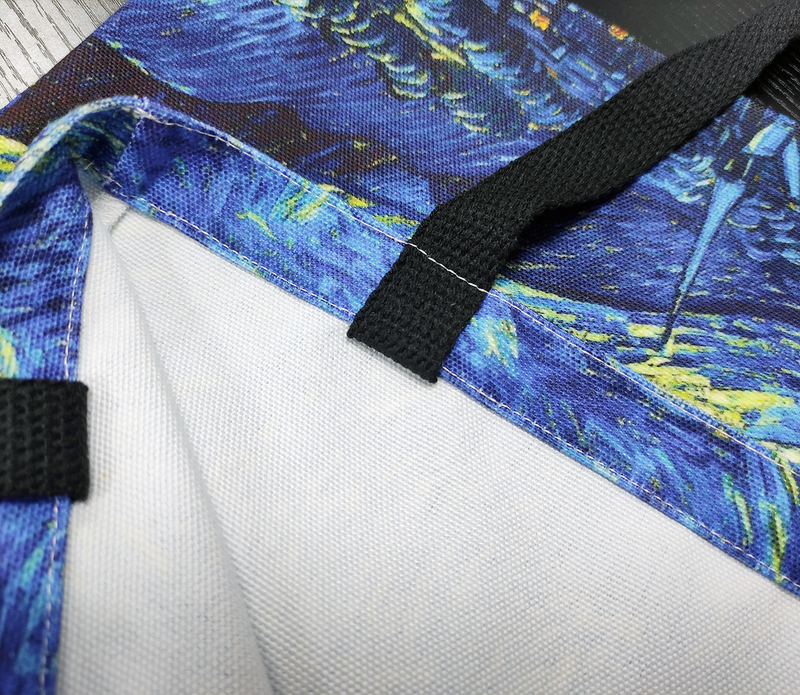Damestassen Sterrenhemel Olieverfschilderij Tote Bag Dames Canvas Tas Strandtas_voghion.com