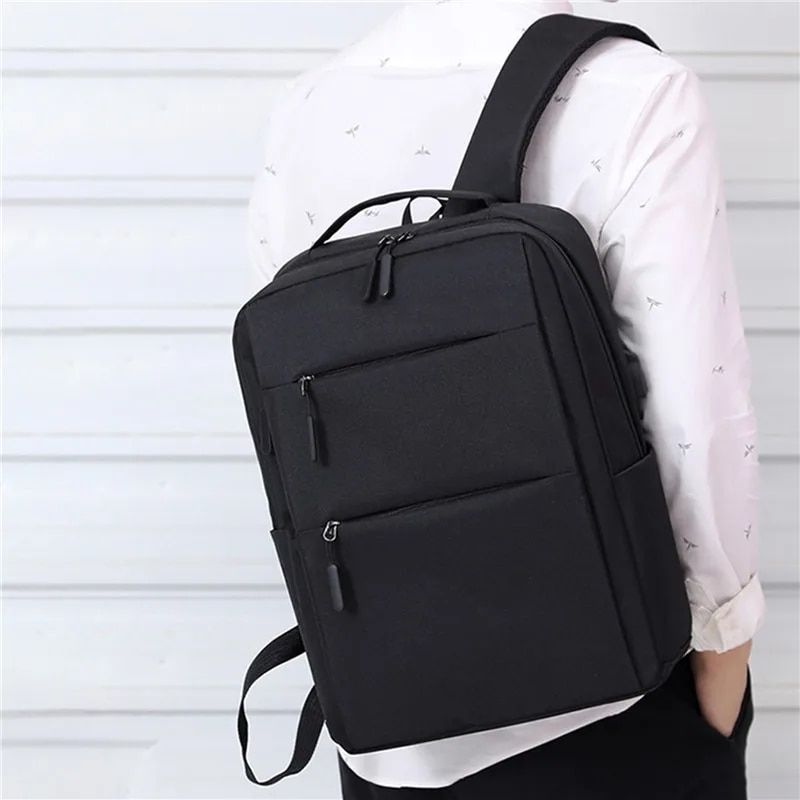 2023 männer Multifunktionale Wasserdichte Taschen Für Männliche Business Laptop USB Lade Bagpack Nylon Casual Rucksack_voghion.com