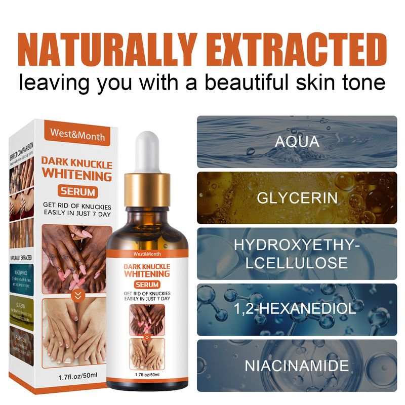 West&Month Skin Blackening Essence, vlažilna esenca za posvetlitev kolen in gležnjev, odstranjevanje melanina iz rogov_voghion.com